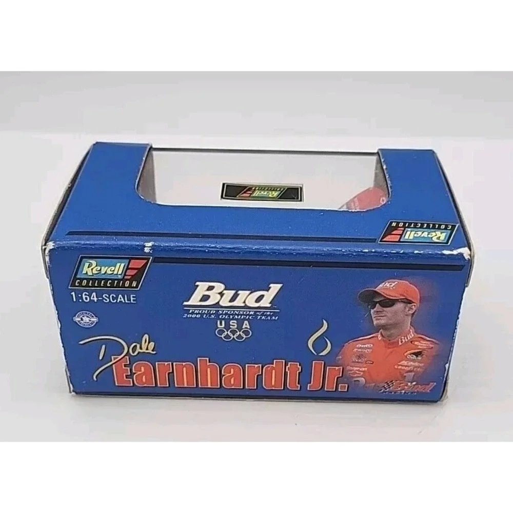 #8 DALE JR 2000 REVELL BUDWEISER CAR IN DISPLAY CASE 1/64TH SCALE‎